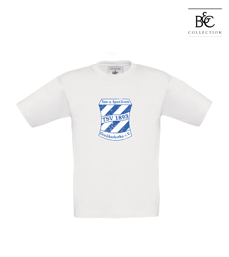 B&C Kinder T-Shirt White "Uwe Frontprint"