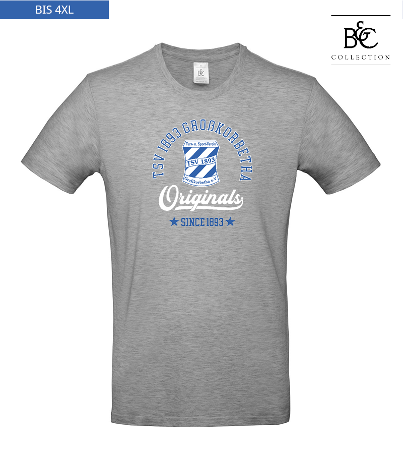 B&C Herren T-Shirt Sports Grey "Jacob"